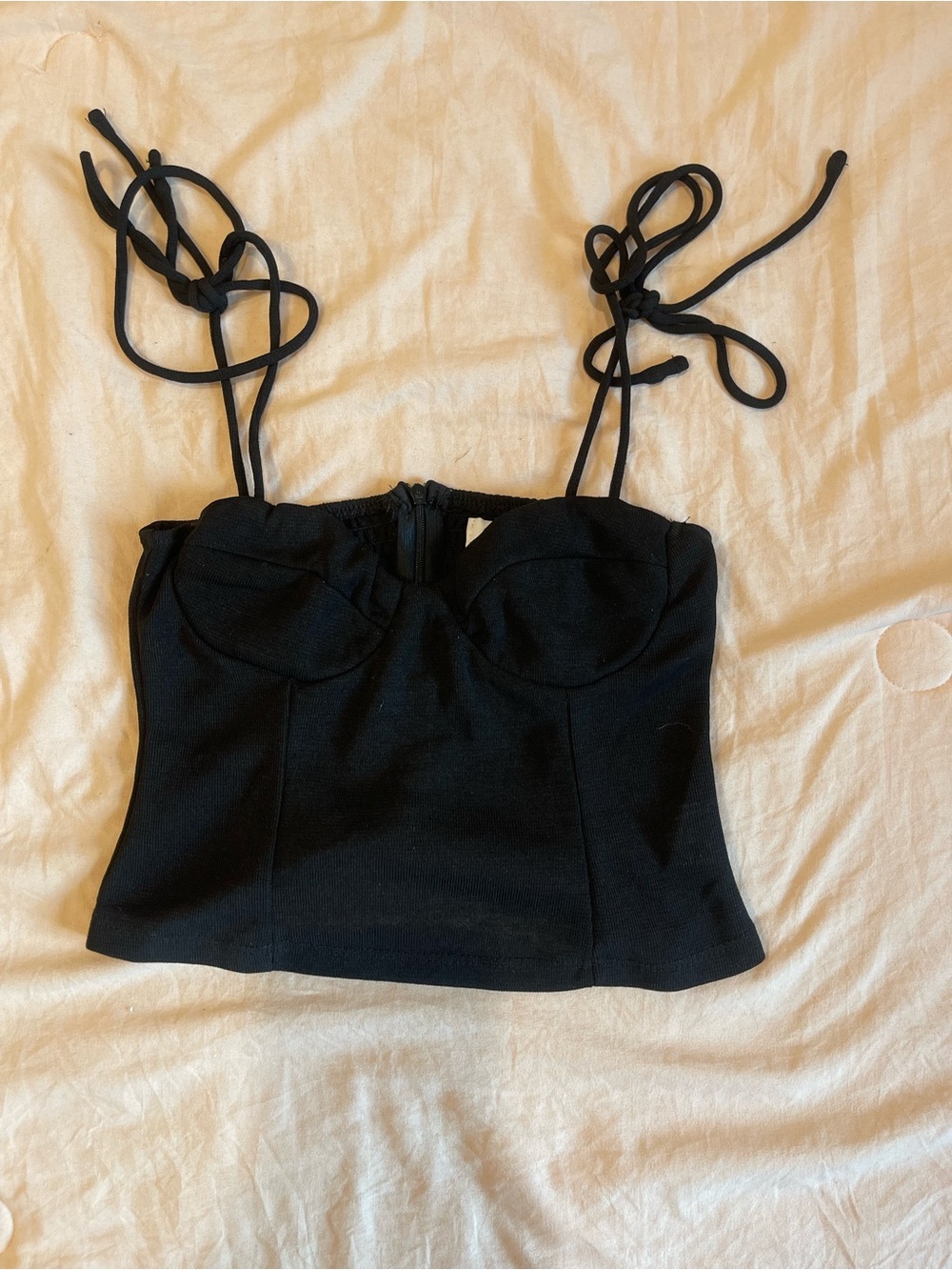 princess polly black crop top